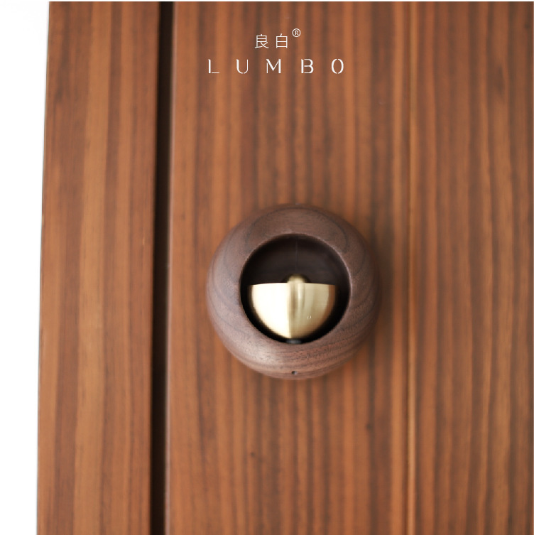 [Egg doorbell]Modern solid wood home pendant wind bell gift Decoration pendant door decoration bell